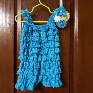Ruffled romper